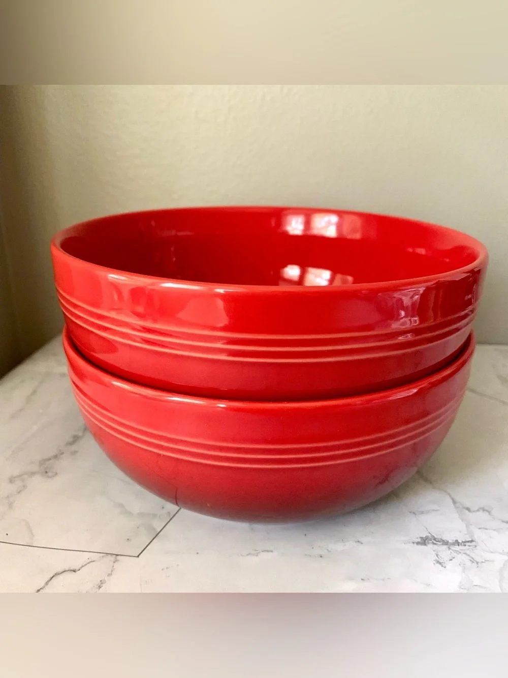 2 le creuset 770ml cereal bowls - cerise